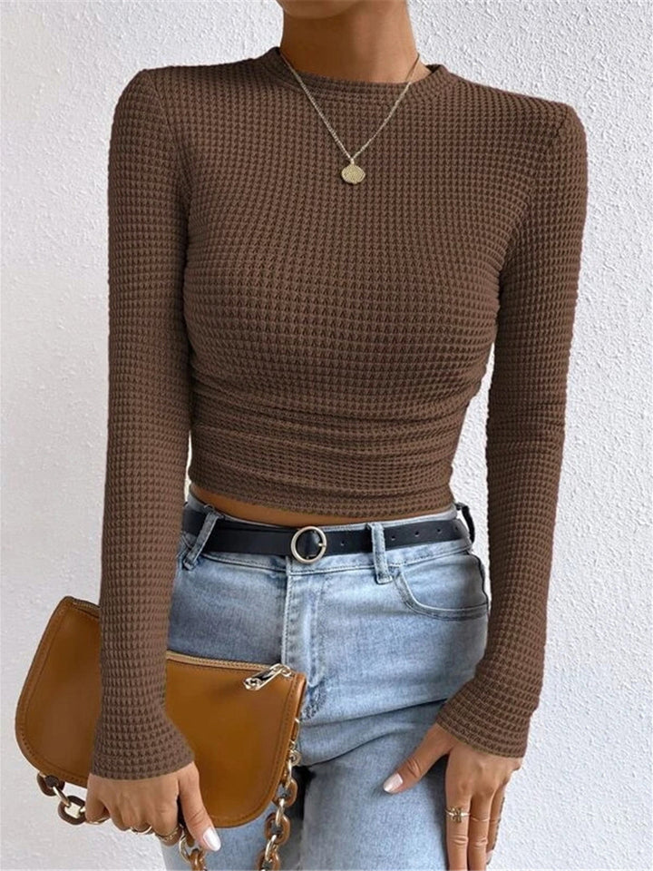 Jolene | Crew Neck Knit Top for Women