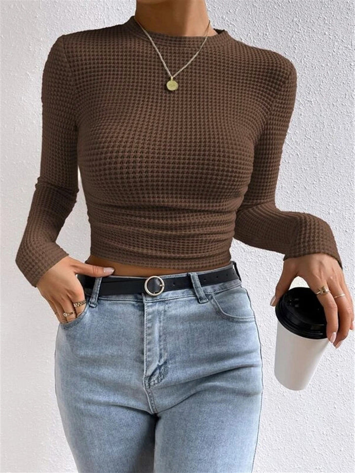 Jolene | Crew Neck Knit Top for Women
