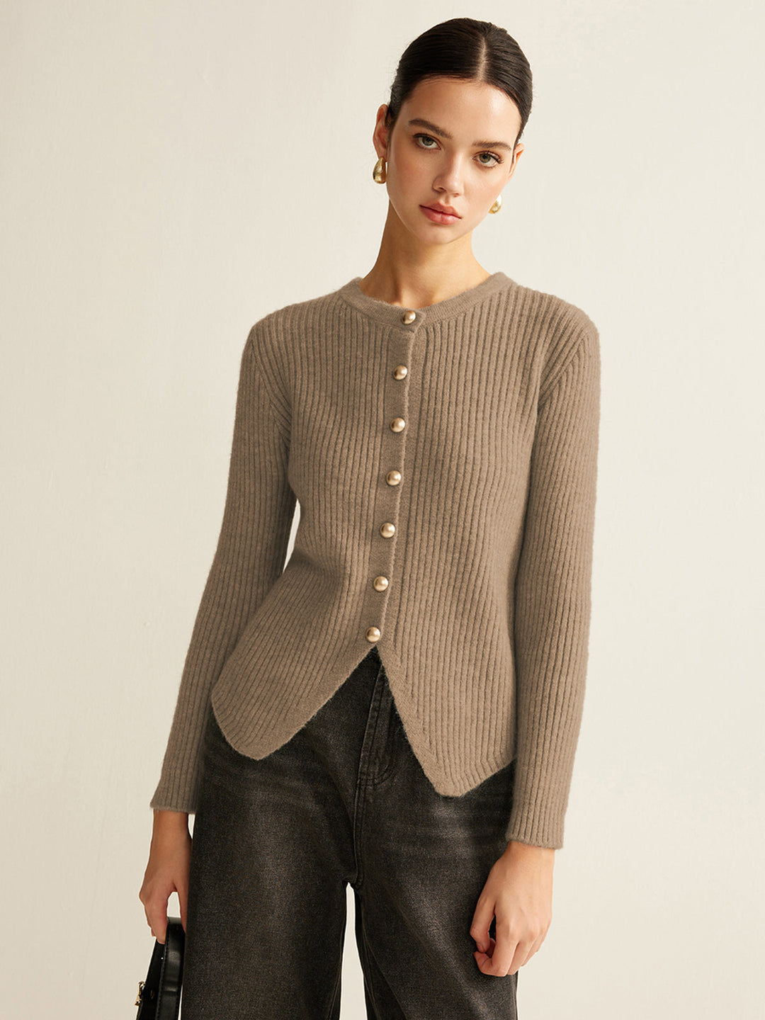 Leona | V-Neck Button-Front Cardigan for Women