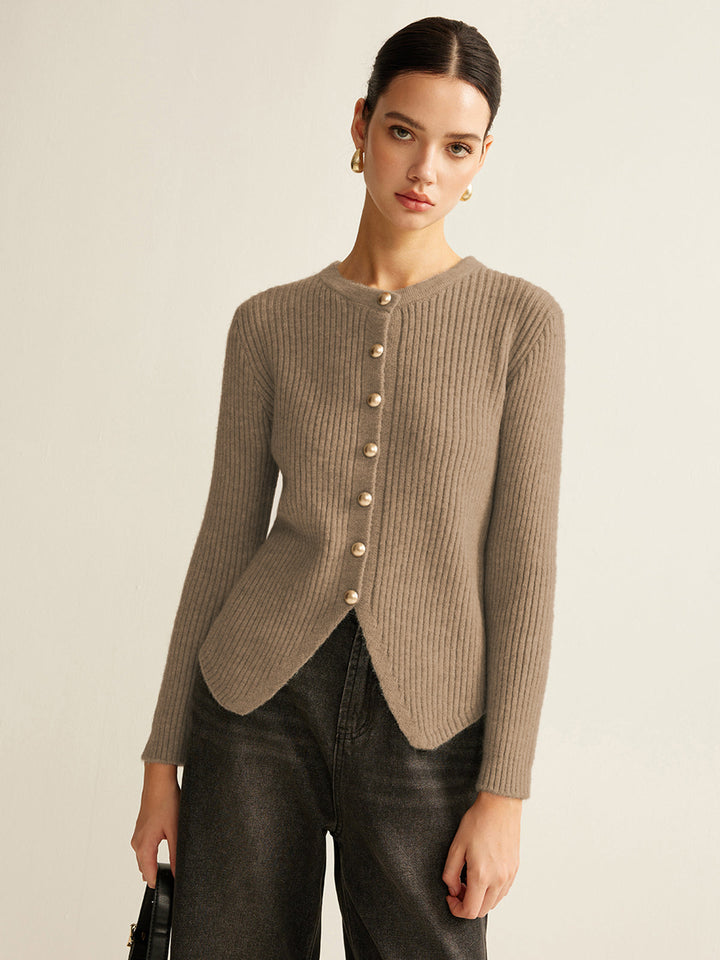Leona | V-Neck Button-Front Cardigan for Women