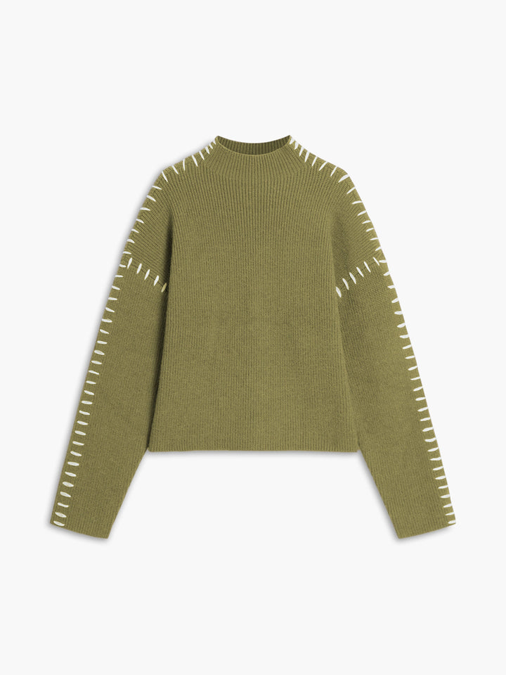 Wendy | Oversized Mock Neck Sweater for Women