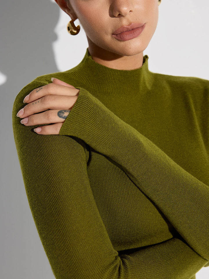 Lorna | Ribbed Wool Knit Top for Women