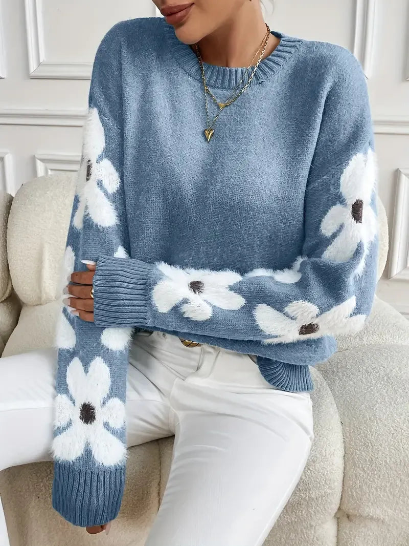 Amber | Floral Sweater for Women