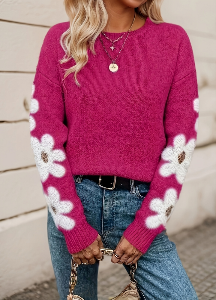 Amber | Floral Sweater for Women