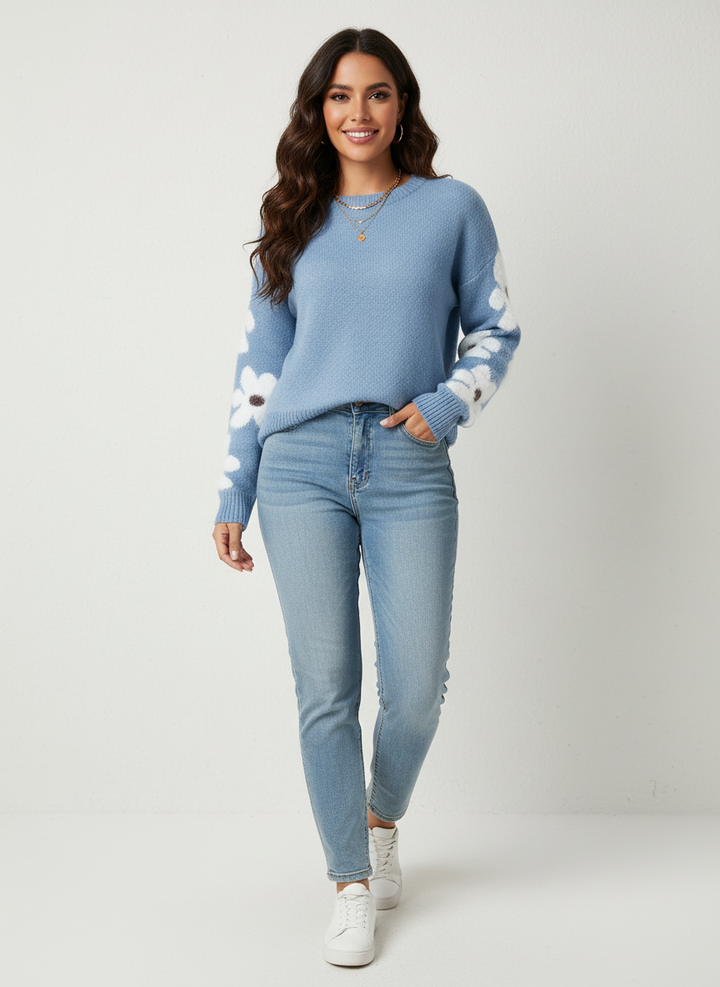 Amber | Floral Sweater for Women