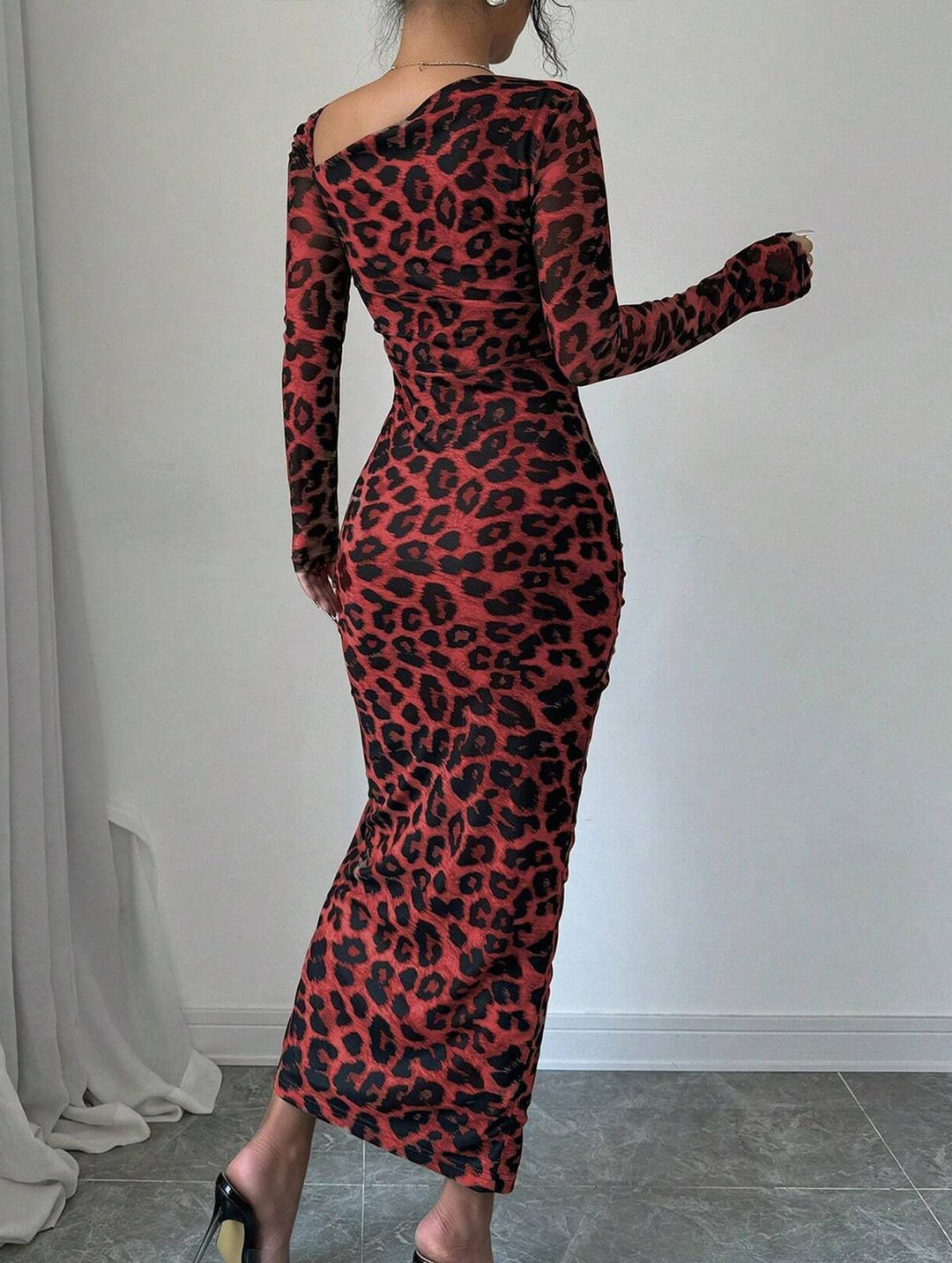 Retro leopard print bodycon dress – Leopard Print Dress