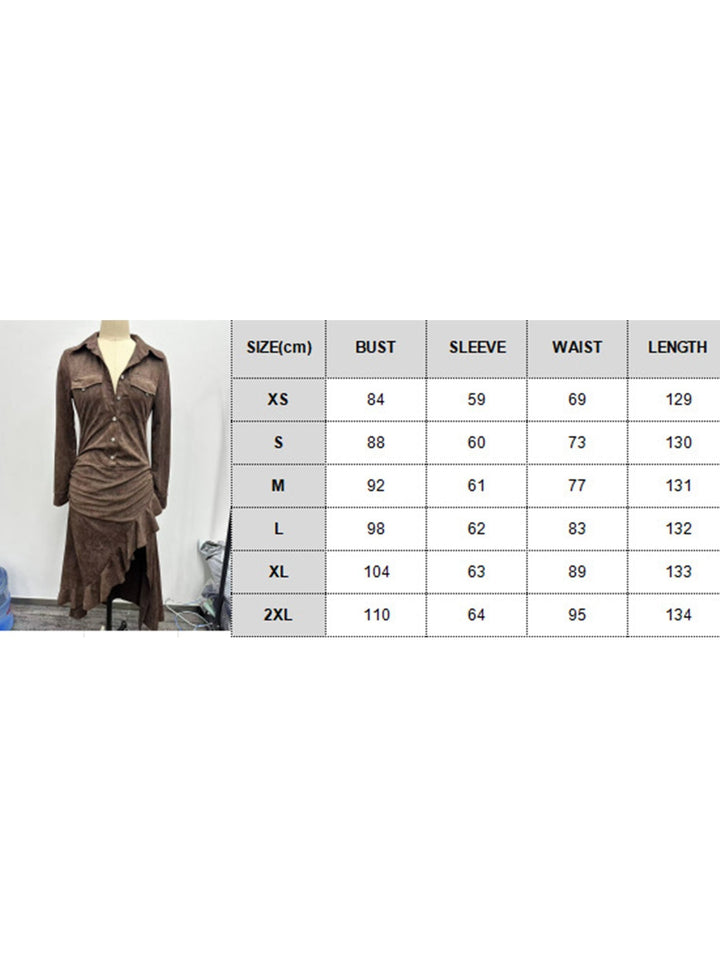 Slim-fit zippered stand-up collar slit long dress – White Dress
