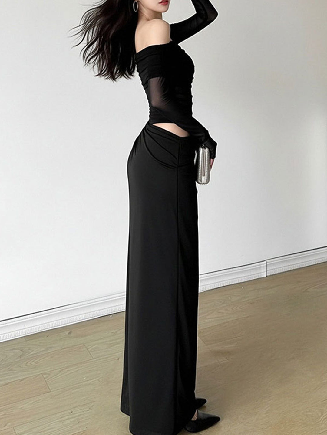French-style elegant slim-fit dress – White Dress