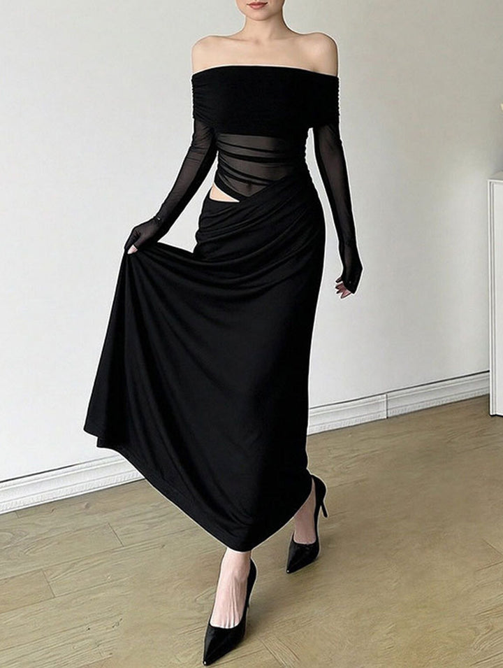 French-style elegant slim-fit dress – White Dress