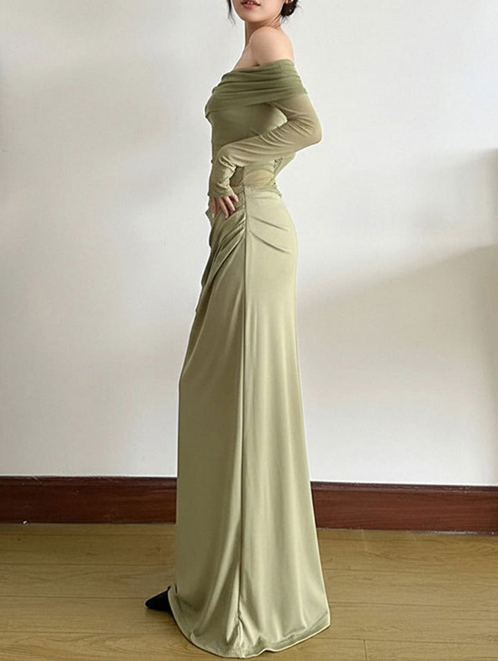 French-style elegant slim-fit dress – White Dress
