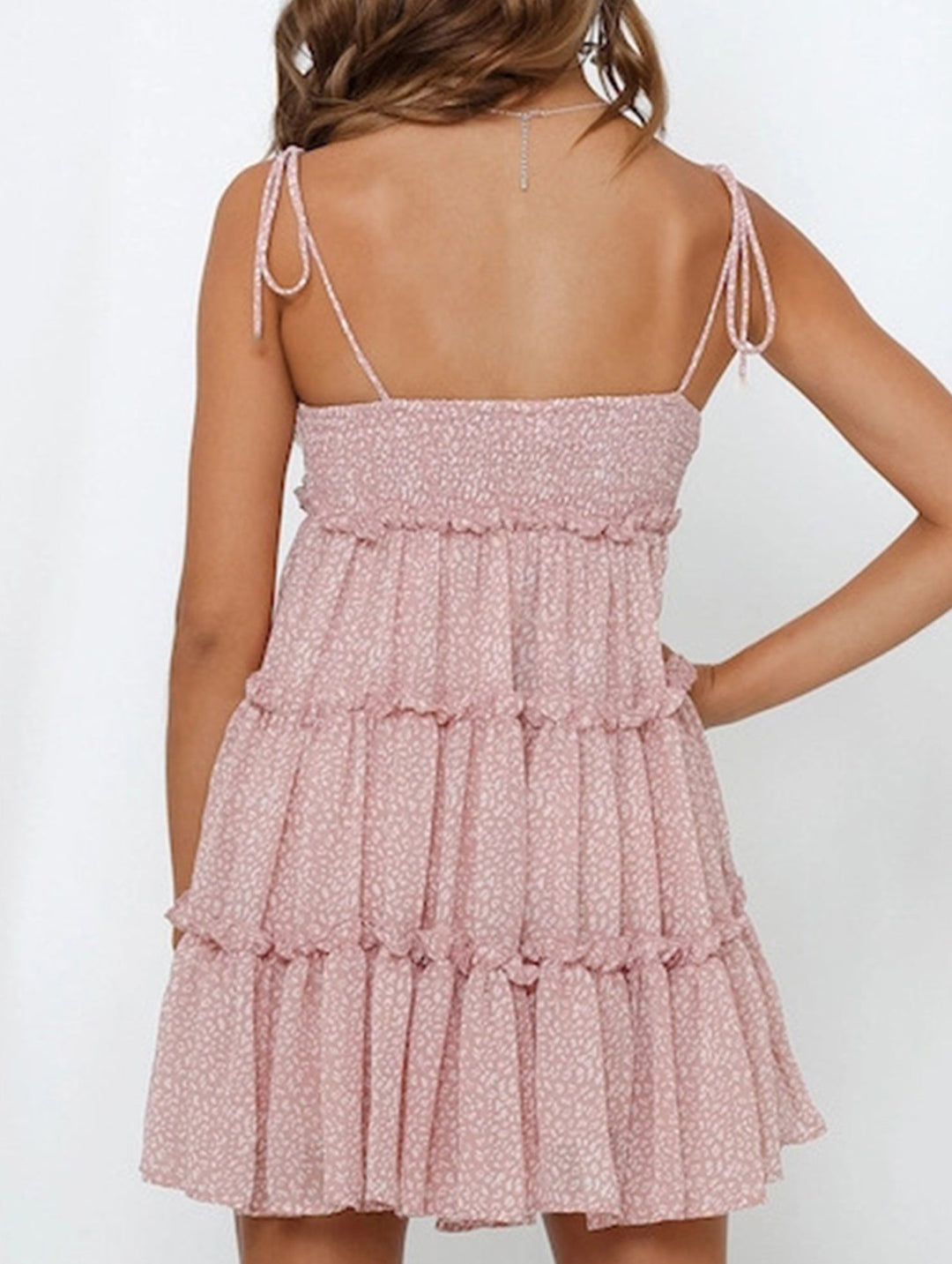 Resort Style Print High-End short dress – White Dress