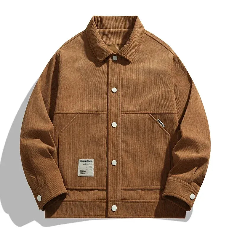 Madeline | Button-Front Corduroy Trucker Jacket for Women