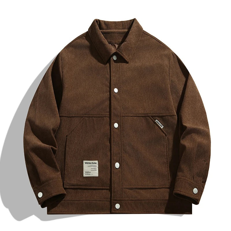 Madeline | Button-Front Corduroy Trucker Jacket for Women