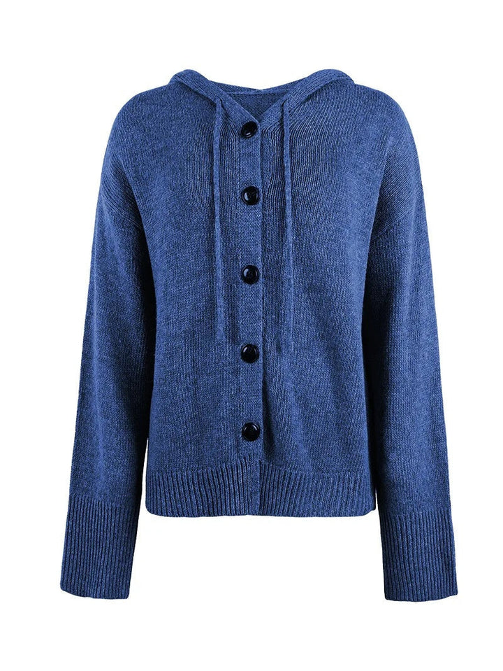 Cordelia | Hooded Button-Front Cardigan for Women