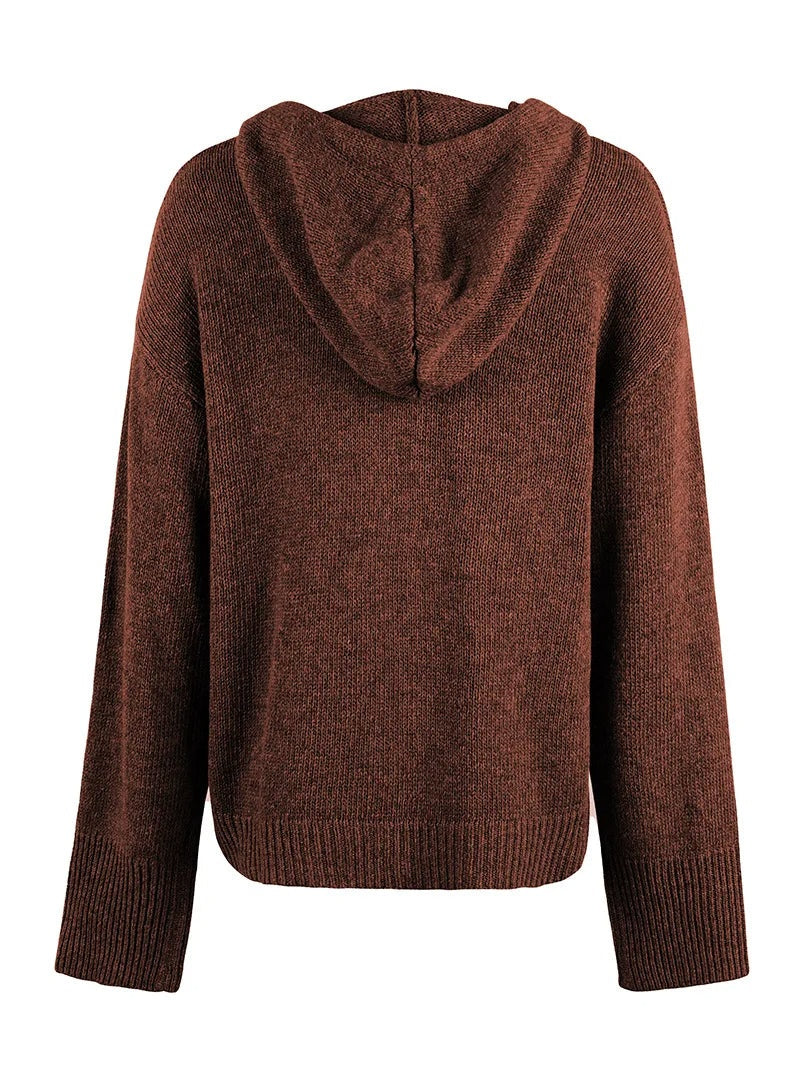Cordelia | Hooded Button-Front Cardigan for Women