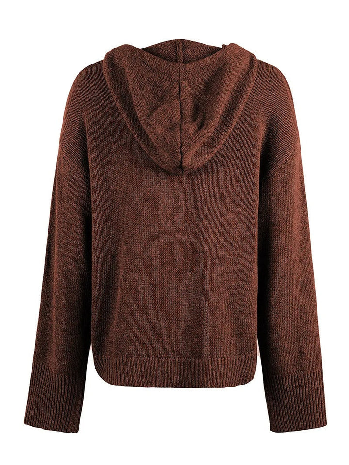 Cordelia | Hooded Button-Front Cardigan for Women