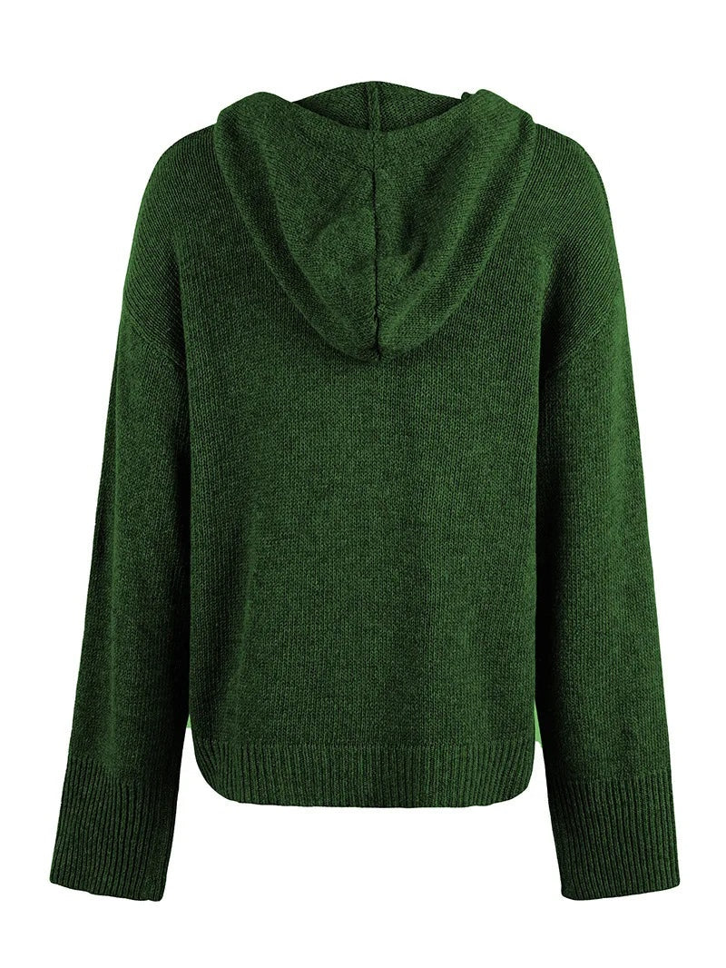 Cordelia | Hooded Button-Front Cardigan for Women
