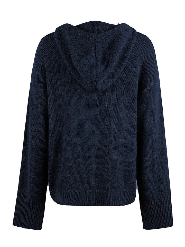 Cordelia | Hooded Button-Front Cardigan for Women