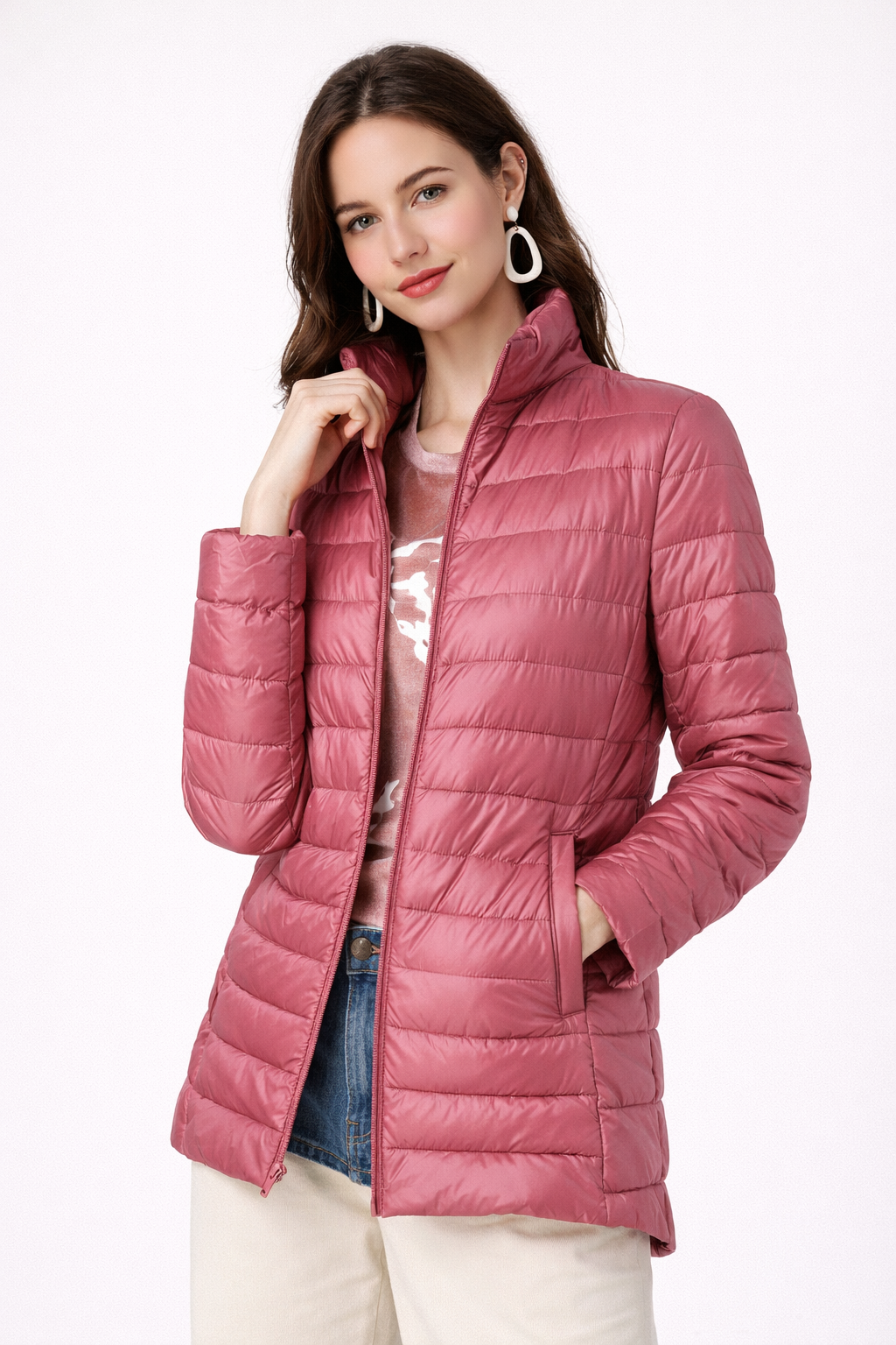 Esther | Cropped Quilted Puffer Jacket for Women