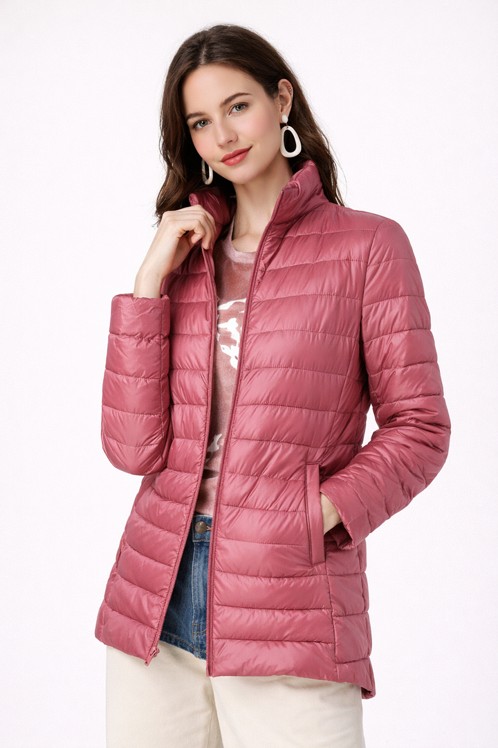 Esther | Cropped Quilted Puffer Jacket for Women