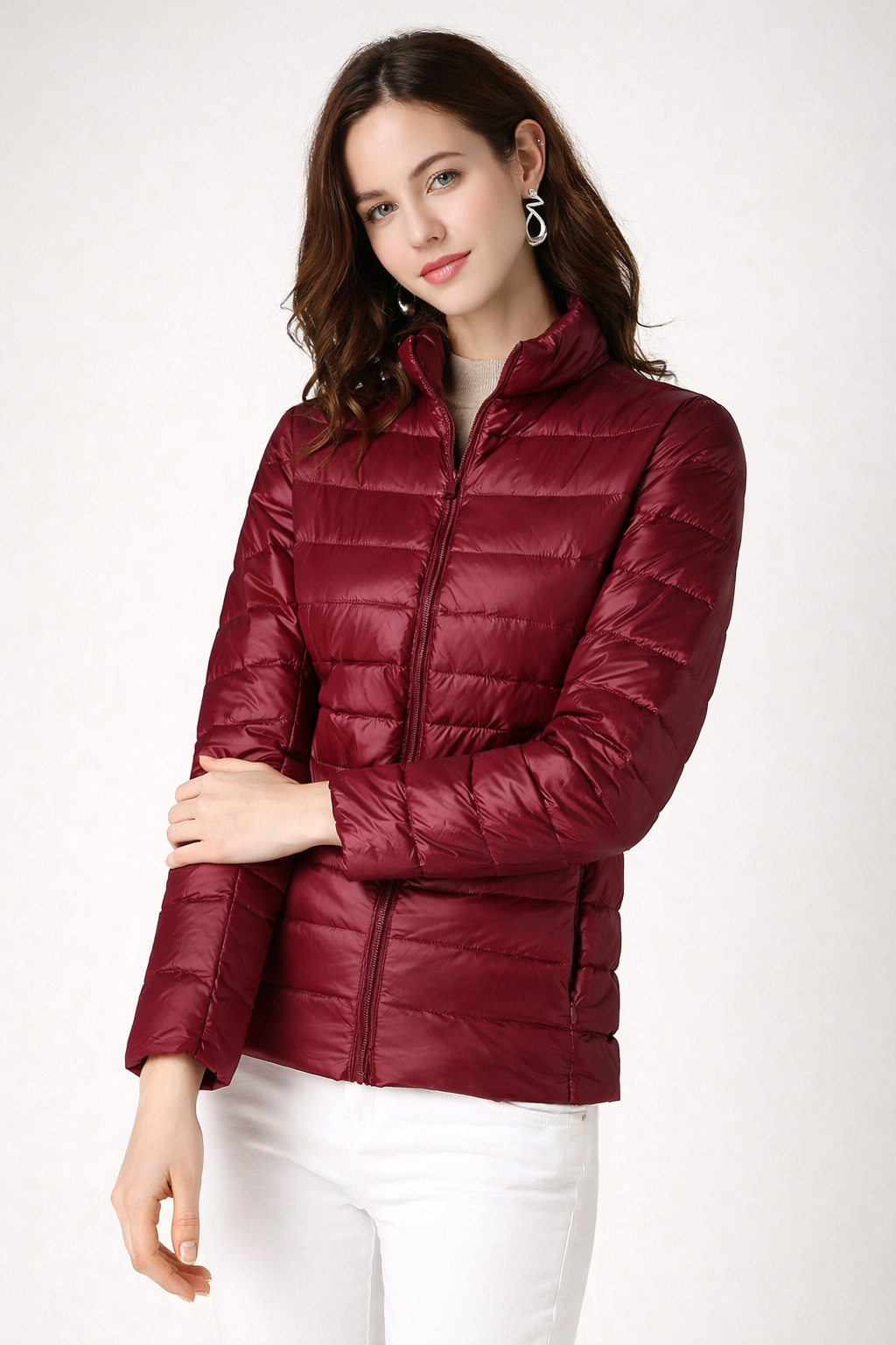 Esther | Cropped Quilted Puffer Jacket for Women