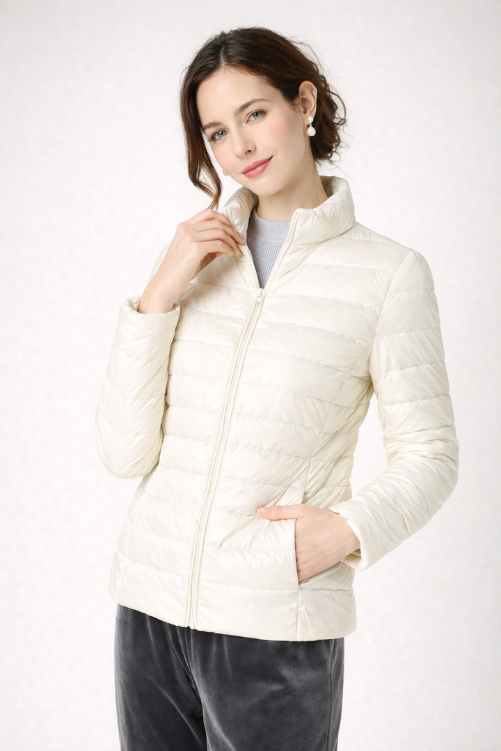 Esther | Cropped Quilted Puffer Jacket for Women