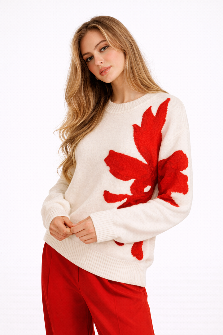 Kaitlyn | Floral Sweater for Women