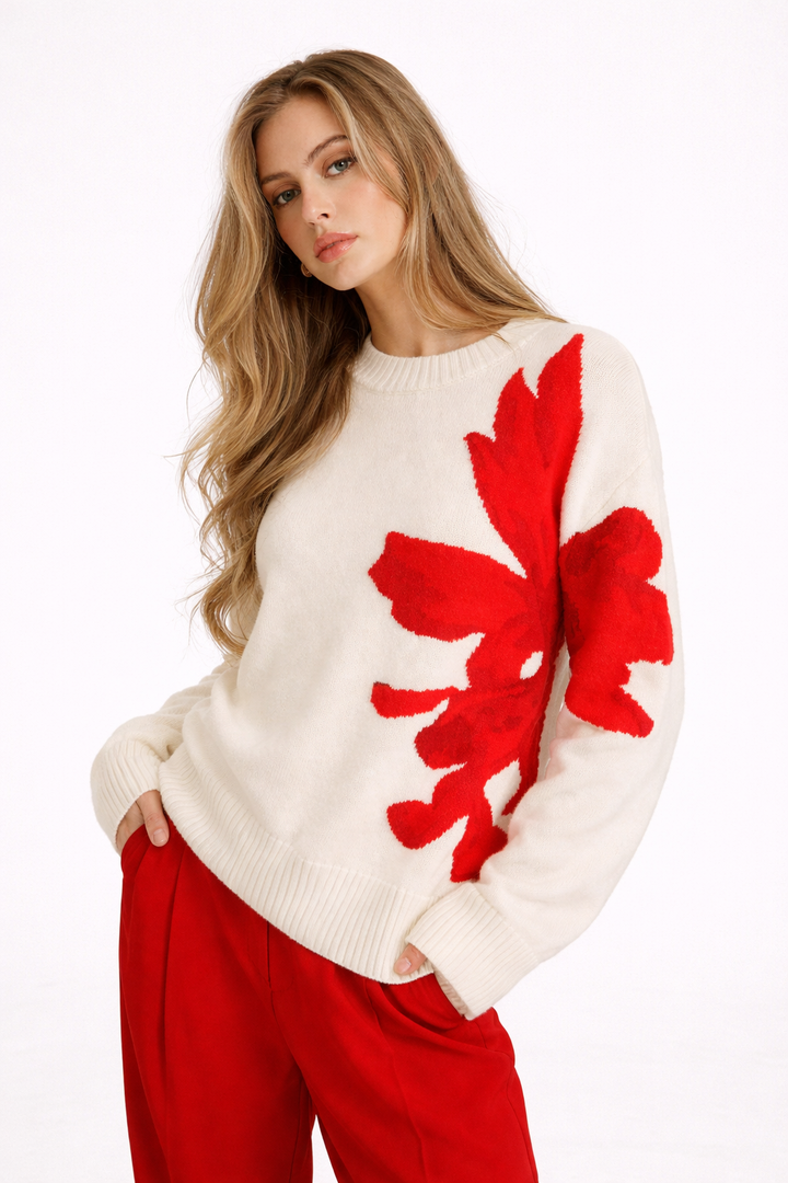 Kaitlyn | Floral Sweater for Women