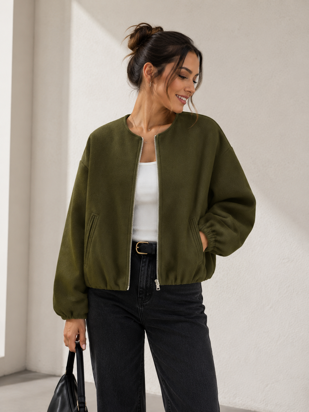 Jade | Short Zip-Up Jacket for Women