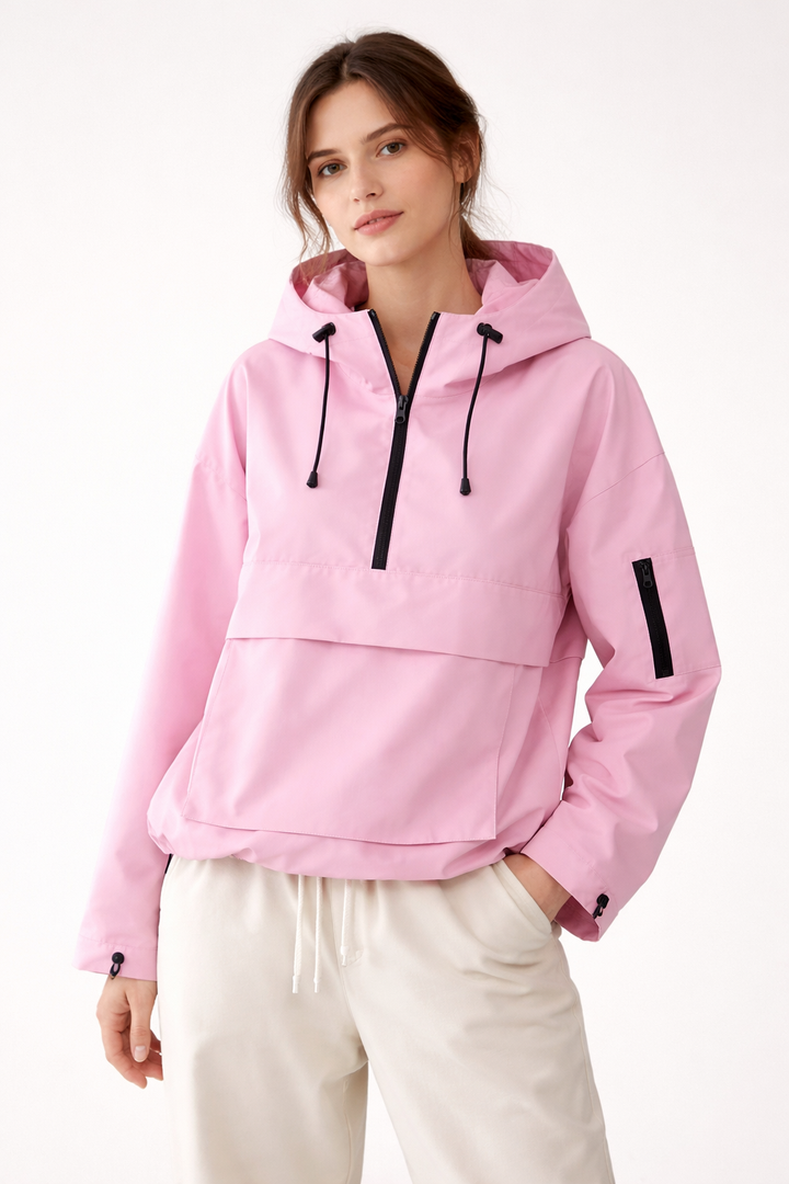 Holly | Hooded Zip-Up Anorak Jacket for Women