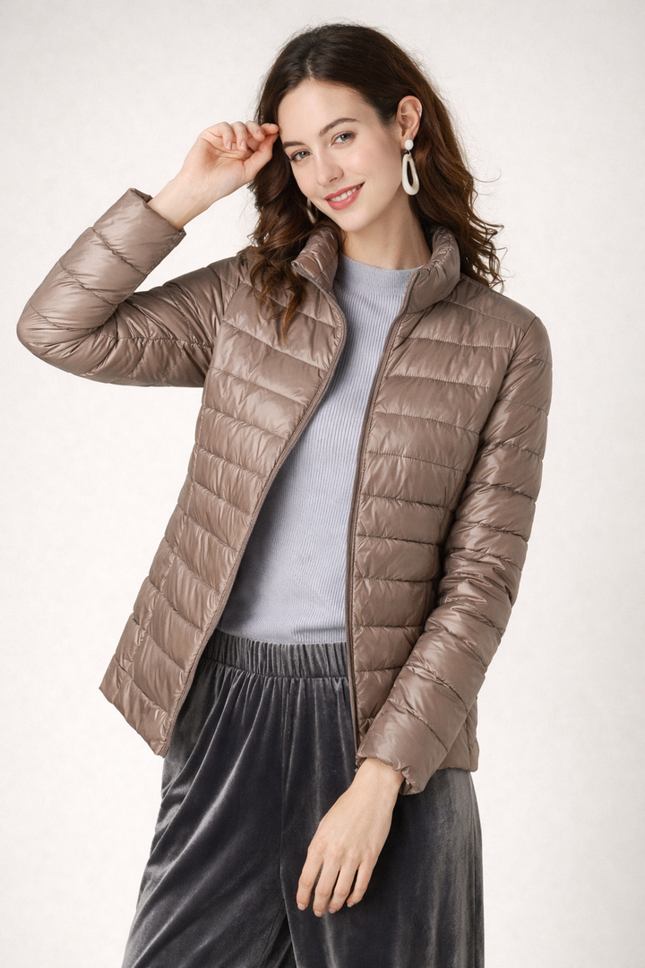 Esther | Cropped Quilted Puffer Jacket for Women