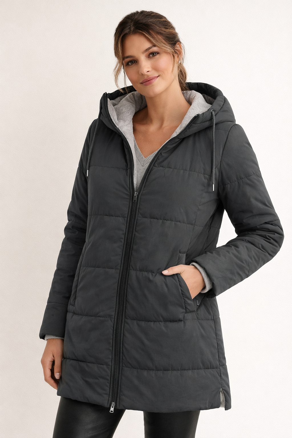 Pamela | Hooded Zip-Up Puffer Jacket for Women
