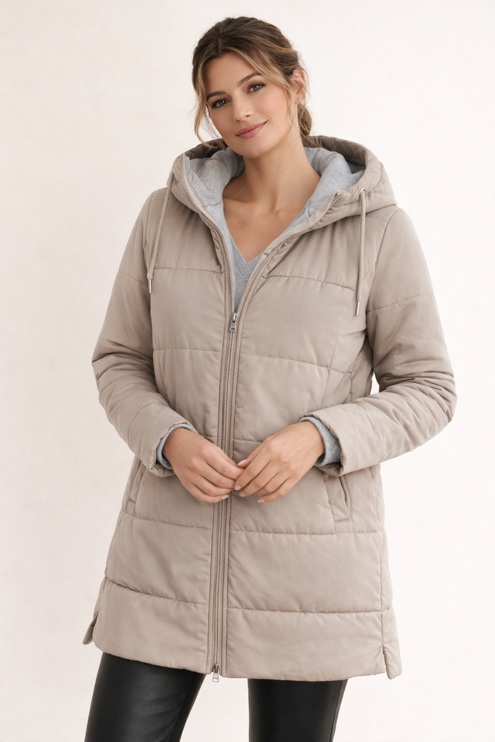 Pamela | Hooded Zip-Up Puffer Jacket for Women