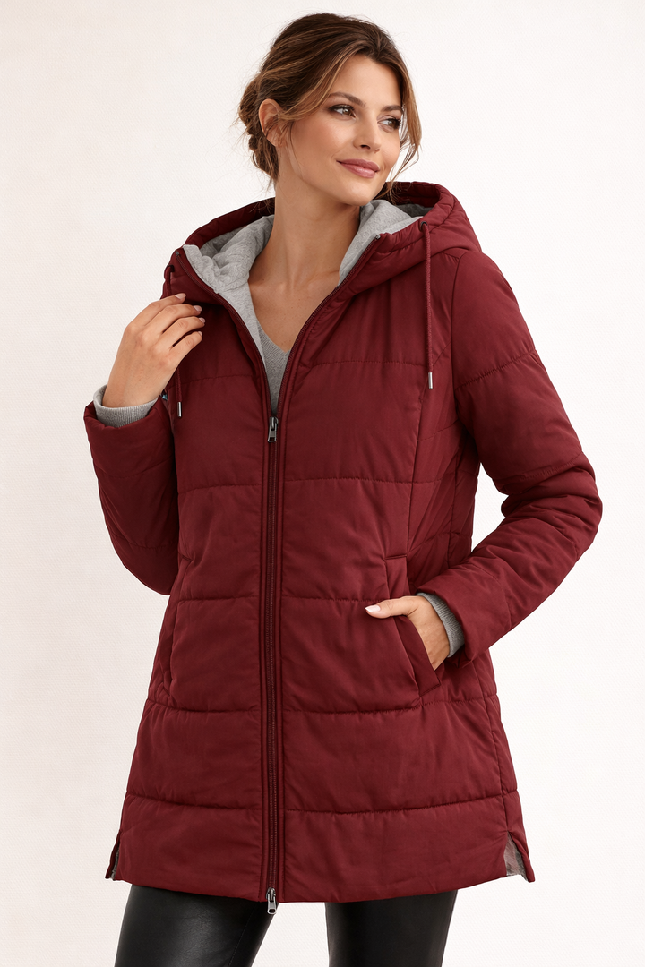 Pamela | Hooded Zip-Up Puffer Jacket for Women