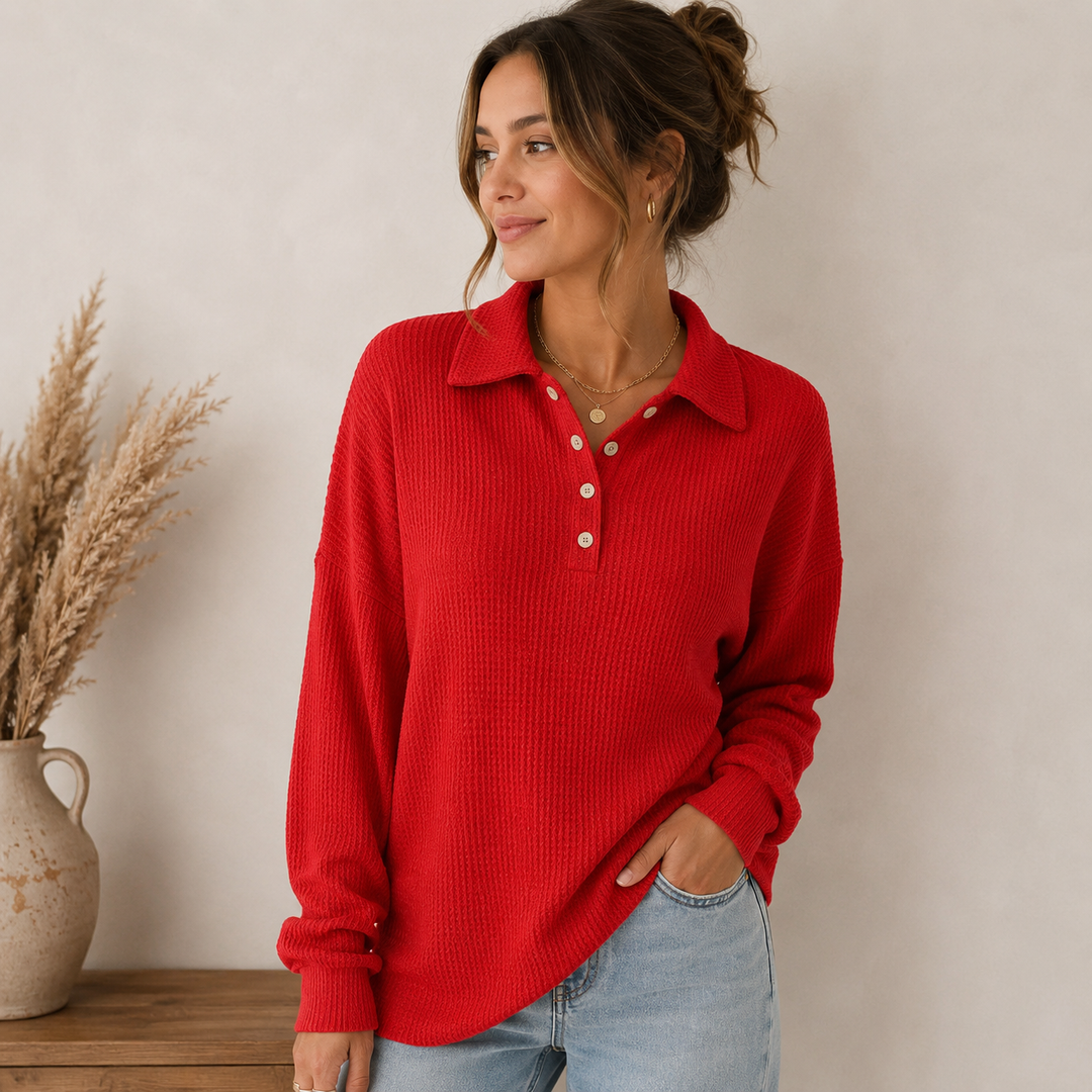 Carmen | Waffle Knit Sweater for Women