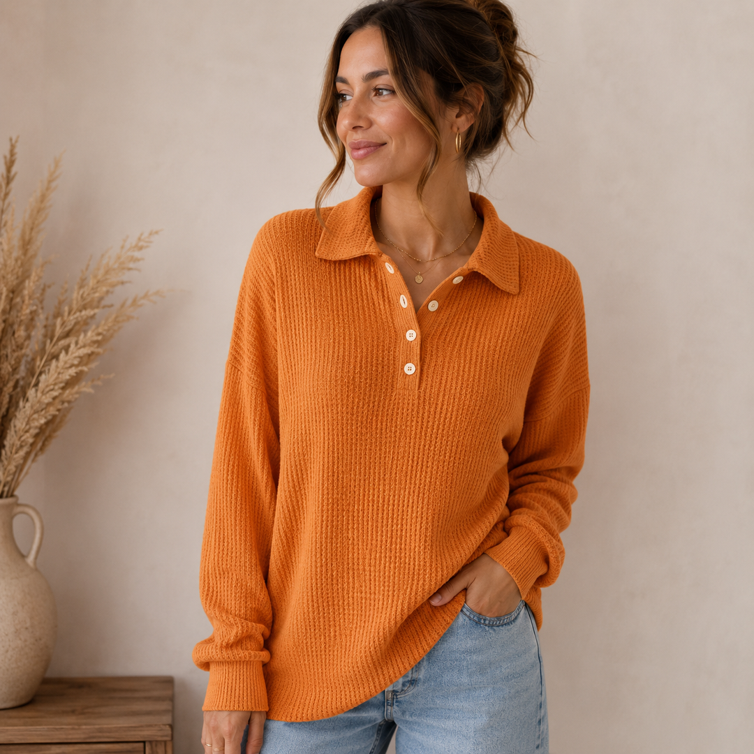 Carmen | Waffle Knit Sweater for Women