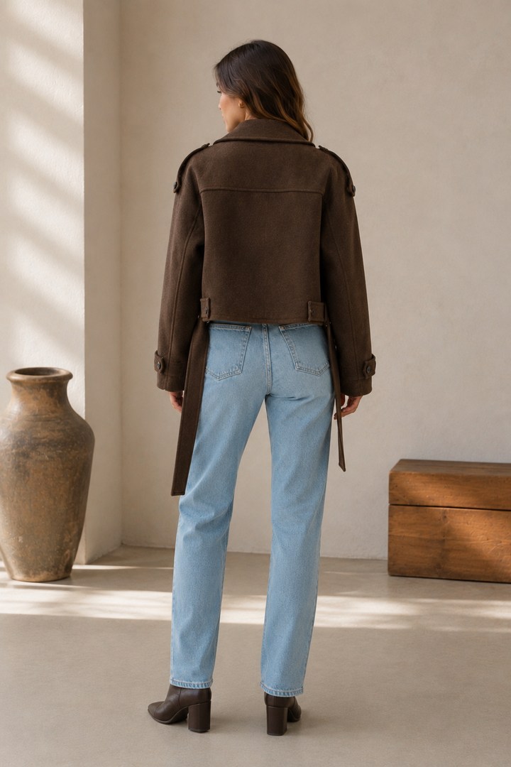 Hadley | Short Double-Breasted Coat for Women