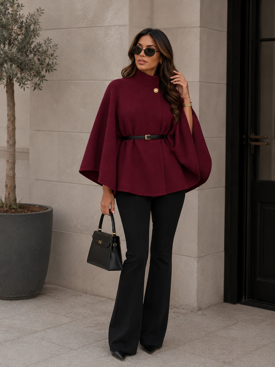 Harmony | High Collar Knit Cardigan for Women