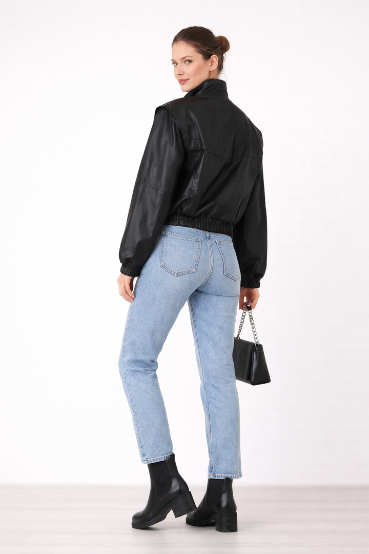 Morgan | Short High Collar Jacket for Women