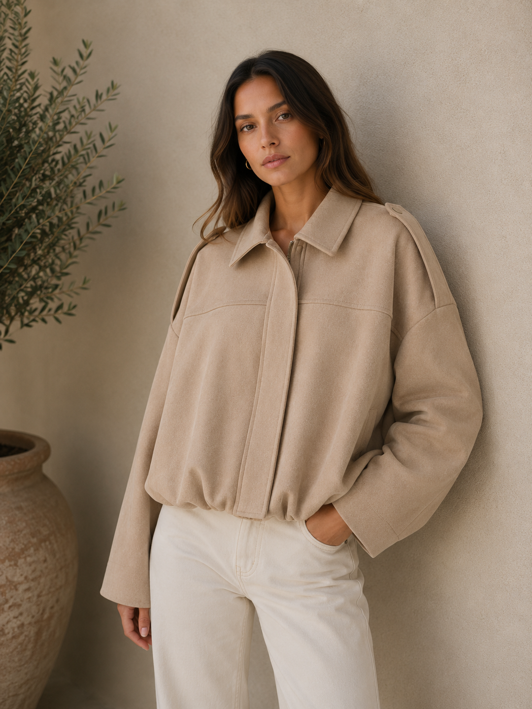 Danielle | Cropped Oversized Jacket for Women