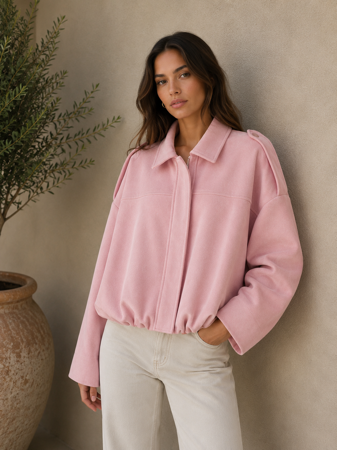 Danielle | Cropped Oversized Jacket for Women