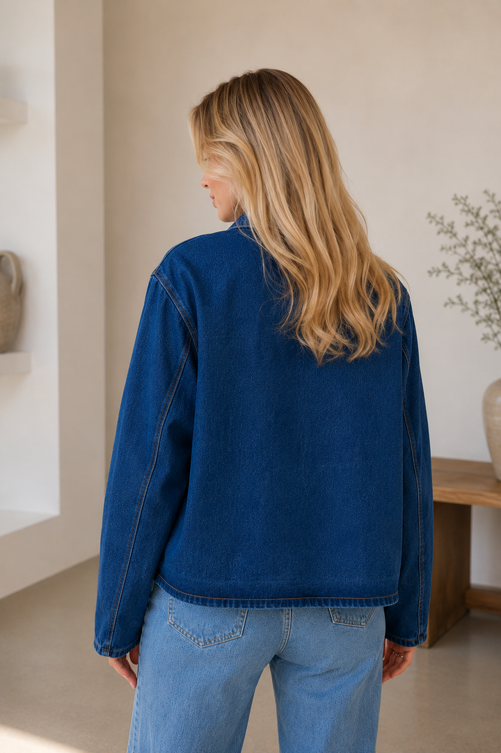 Jane | Relaxed Denim Jean Jacket for Women