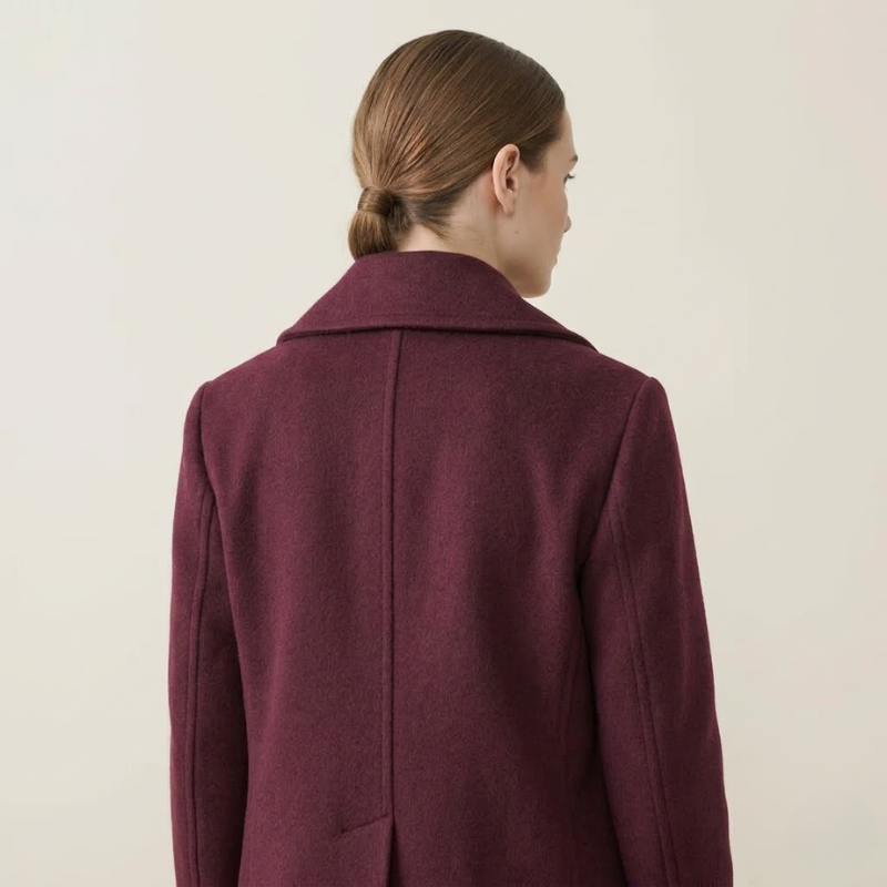 Gianna | Short Double-Breasted Wool Coat for Women