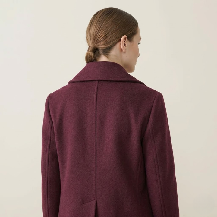 Gianna | Short Double-Breasted Wool Coat for Women