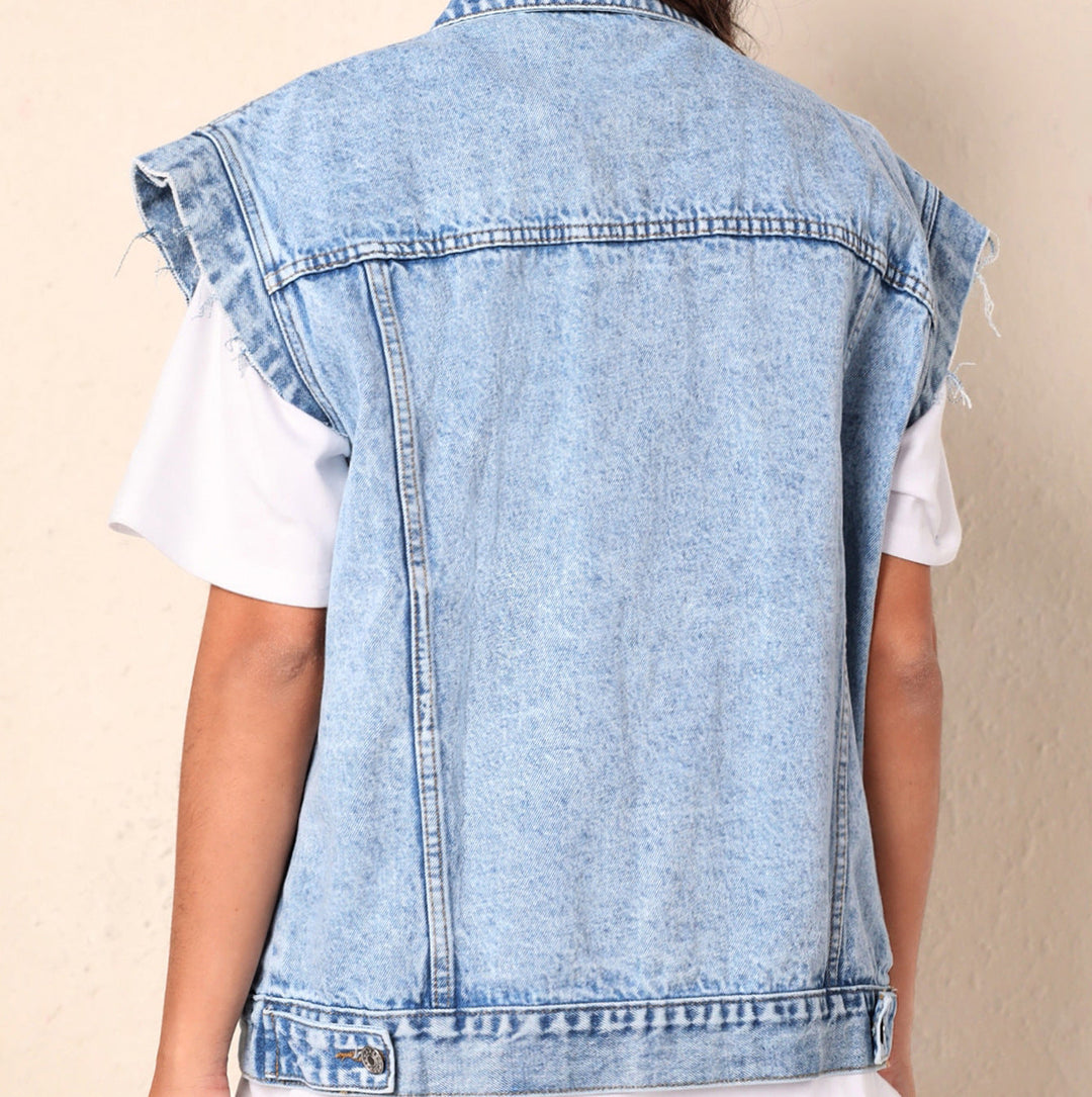 Louisa | Relaxed Denim Gilet for Women