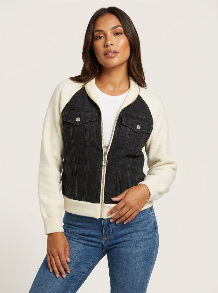 Regina | Zip-Up Denim Jean Jacket for Women