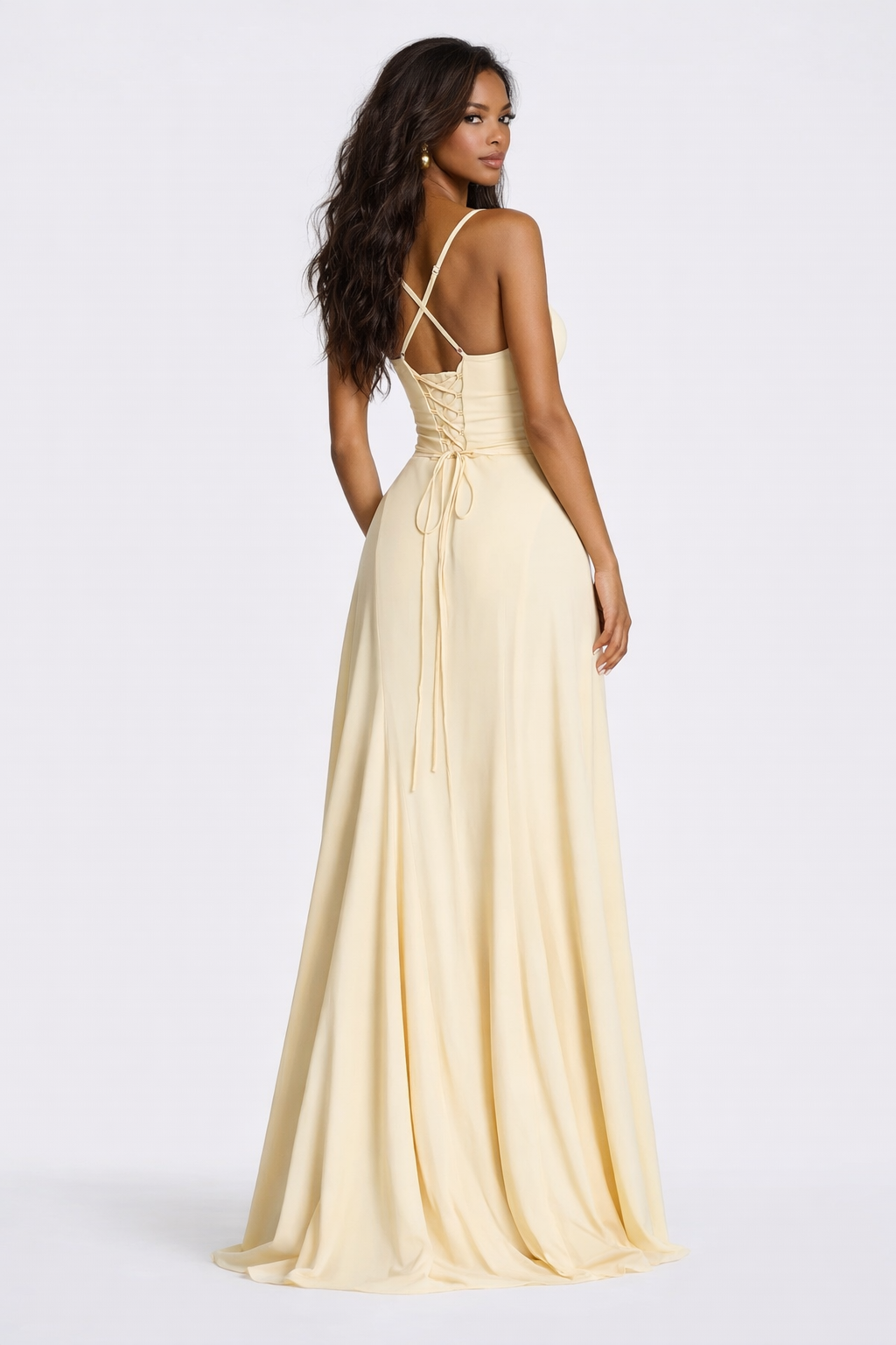 Corset-Back Lace Mini Dress – Homecoming Dress