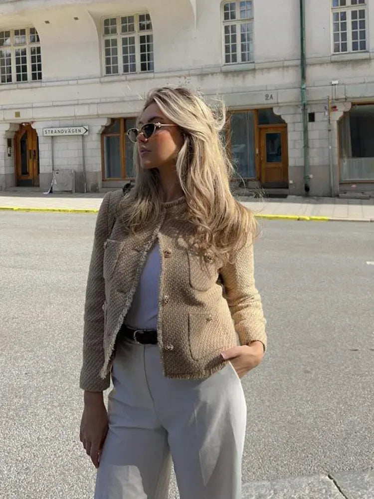 Ophelia | Cropped Button-Front Cardigan for Women