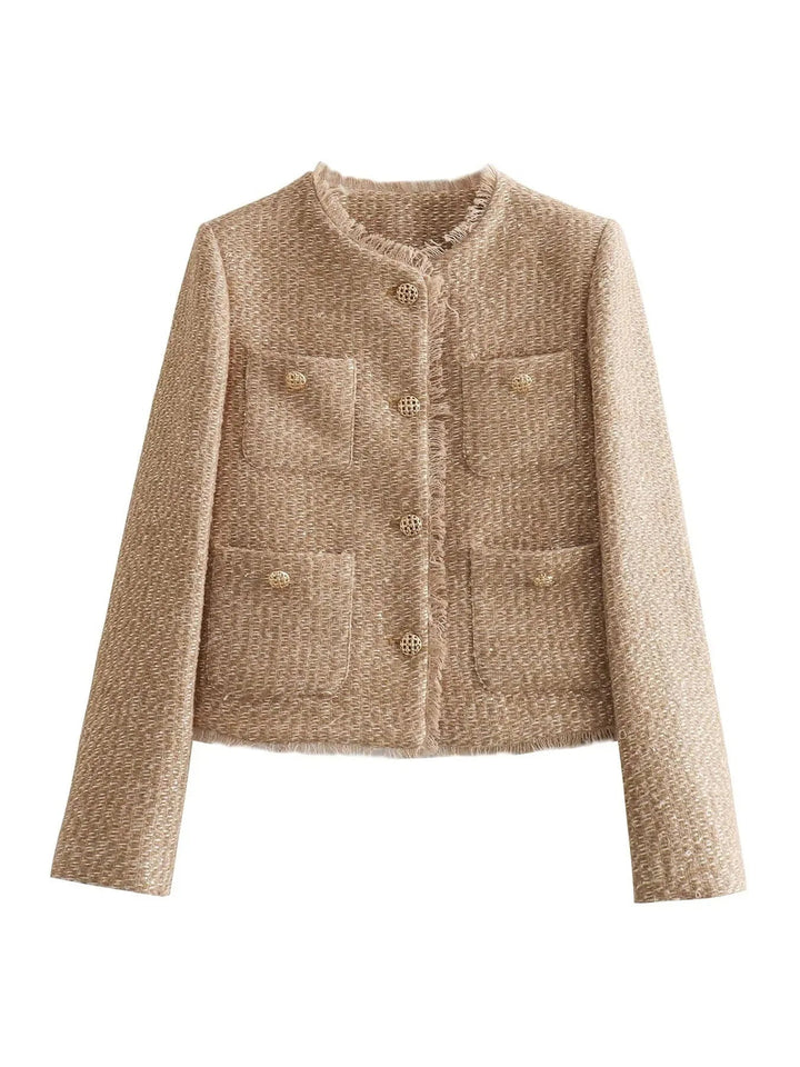 Ophelia | Cropped Button-Front Cardigan for Women