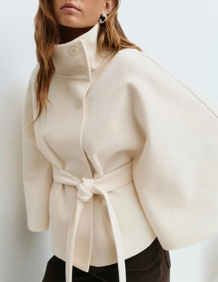 Annabelle | Belted Cape Coat for Women